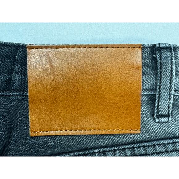 Tina Mini Women's High Rise Wide Leg Baggy Gray Denim Jeans - Size S (23x28) - Picture 3 of 5